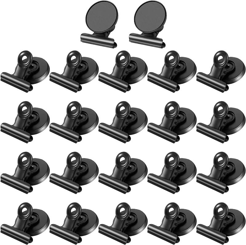 Photo 1 of 22Pack Magnetic Clips Multi-use Fridge Magnets Clip Stainless Steel Refrigerator Magnets Heavy Duty Metal Clips for Whiteboard Scratch Free Magnet Clips Best for Decorating Kitchen Home Office School
