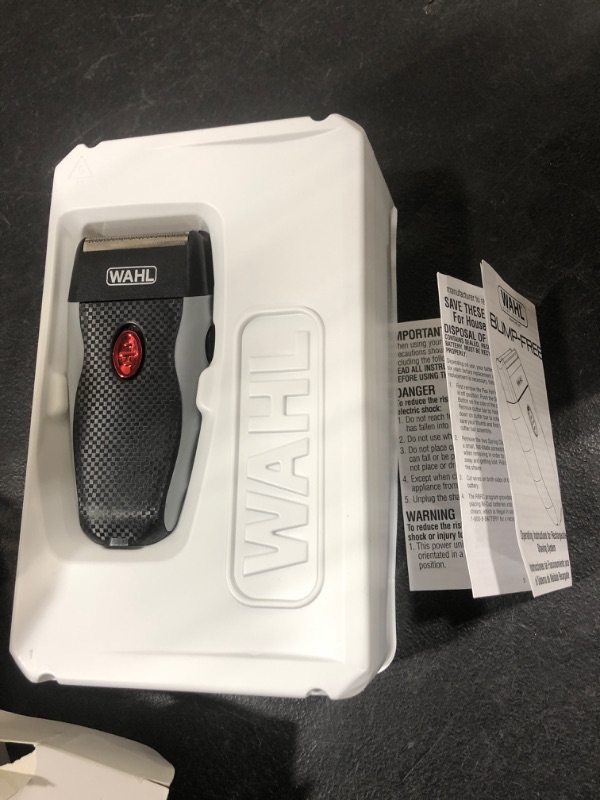 Photo 2 of Wahl Bump-Free Rechargeable Foil Shaver with Hypoallergenic Titanium Cutters for Close, Smooth Shaving - Model 7339-300W 
