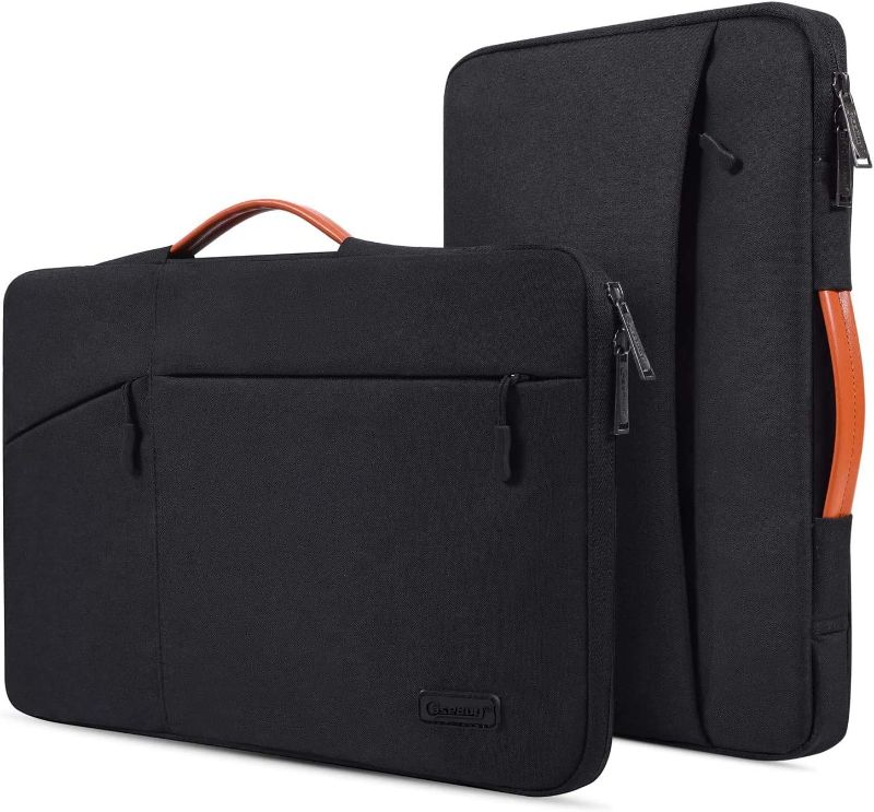Photo 1 of 17.3 inch Laptop Case Briefcase Bag for HP 17 17.3 Laptop, HP Pavilion 17, HP Envy 17T, HP PROBOOK 17, Dell Inspiron 17, Lenovo Ideapad L340 17.3, Acer Aspire 17, ASUS VivoBook 17 Laptop Sleeve,Black
