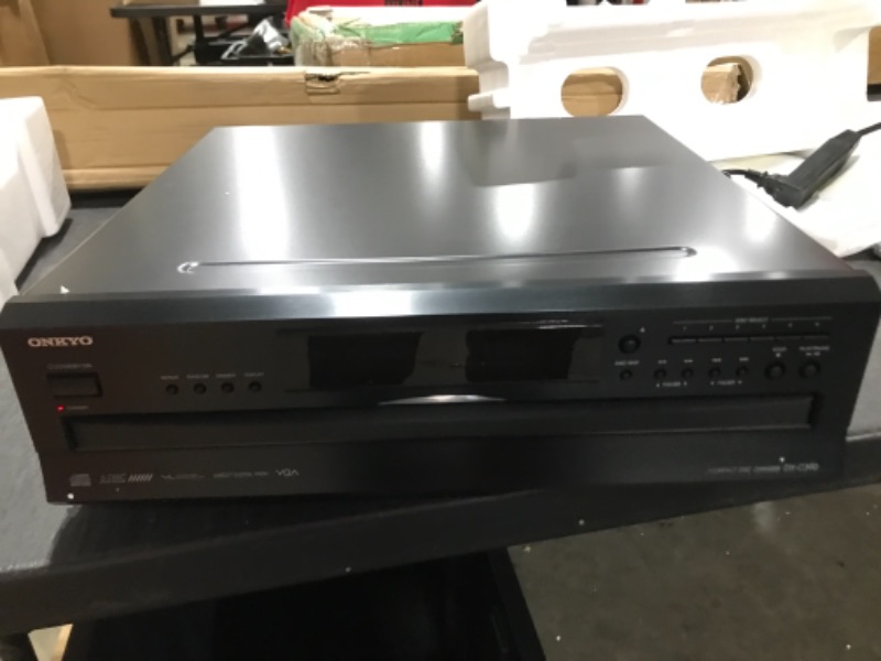 Photo 3 of **PARTS ONLY** Onkyo DXC390 6-Disc Carousel Changer CD Player, Black