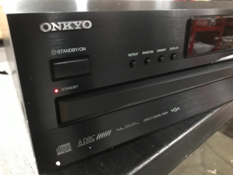 Photo 2 of **PARTS ONLY** Onkyo DXC390 6-Disc Carousel Changer CD Player, Black