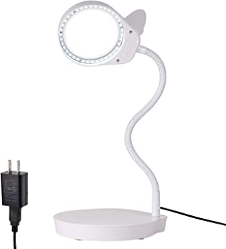 Photo 1 of Holulo Magnifying Lamp Magnifying Glass with Double Magnification 3X 10X Led Lighted Magnifier for Reading Close Work Crafts Beauty Lab
