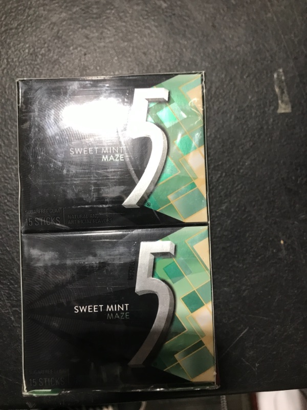 Photo 2 of 5 Gum Sweet Mint Sugarfree Gum, 15 Piece (10 Packs) Maze