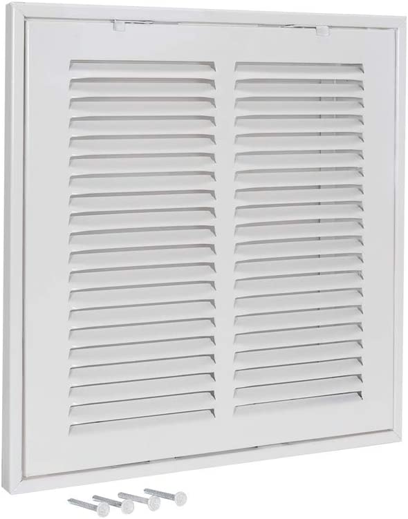Photo 1 of  14 x 14 Inch (Duct Opening) Return Filter Grille, Steel Powder-Coated White Finish
