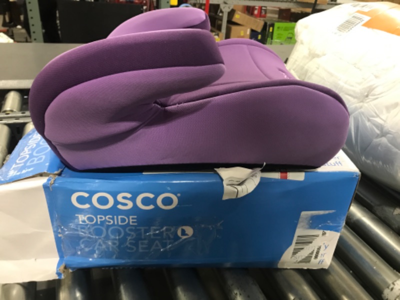 Photo 3 of Cosco Topside Child Safe Belt Positioned Backless Booster Car Seat, Purple Grape