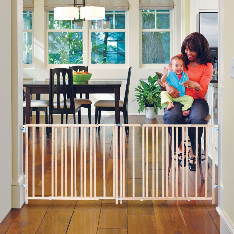 Photo 1 of 
Extra-Wide Swing Pet Gate Wood 60" - 103" X 27"
