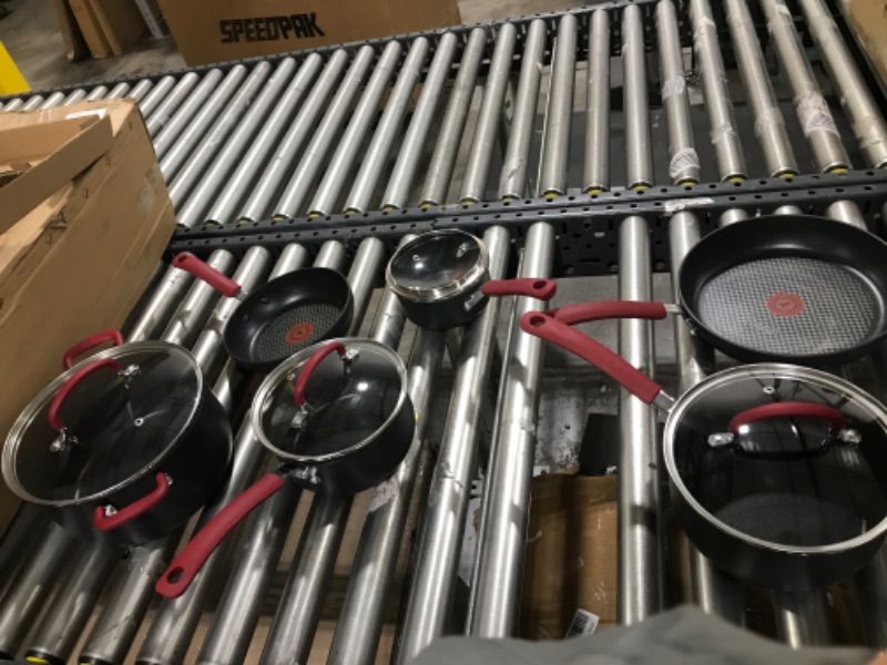 Photo 1 of 10 PIECE POTS AND PANS SET, NONSTICK KITCHEN COOKWARE WITH STAY COOL RUBBER HANDLES 