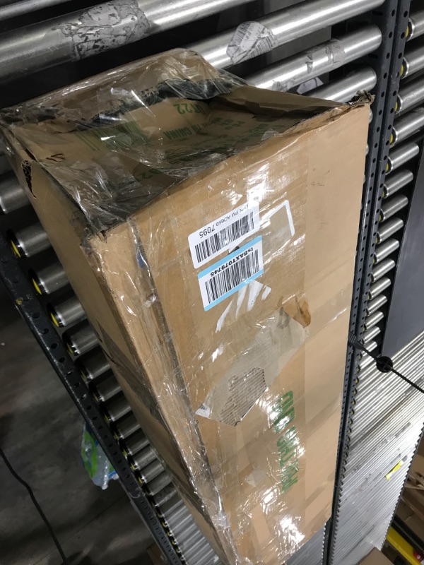 Photo 1 of National Tree Company Pre-Lit 'Feel Real' Artificial Slim Downswept Christmas Tree, Green, Douglas Fir, Dual Color LED Lights, Includes PowerConnect and Stand, 7.5 feet 7.5 ft Tree