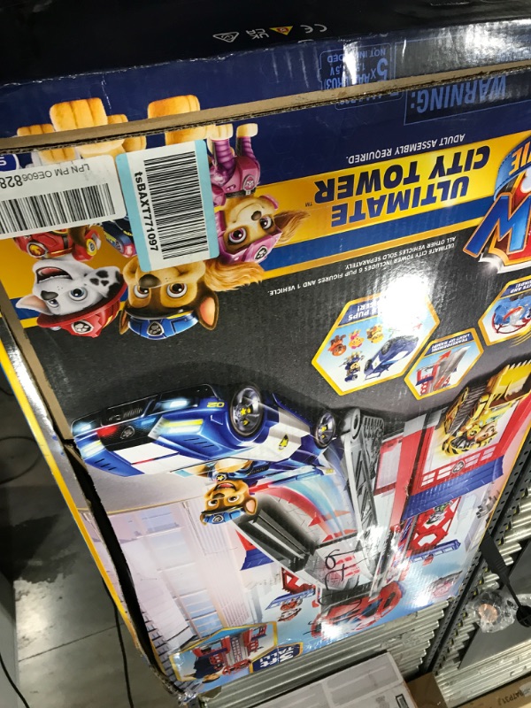 Photo 4 of ** for parts only** Paw Patrol, Movie Ultimate City 3ft. Tall Transforming Tower with 6 Action Figures, Toy Car, Lights and Sounds, Kids Toys for Ages 3 and up --- Missing pieces broken parts
