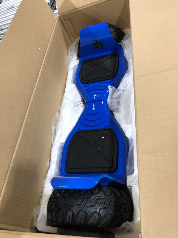 Photo 2 of City Cruiser 8.5" Self Balance Scooter Hoverboard - UL2272 Certified, Two Wheel Dual Motors Electric Self-Balancing Scooter with Bluetooth Speaker LED Lights for Kids Adult (Blue)