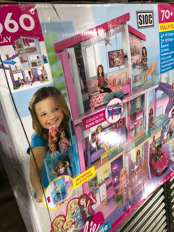 Photo 5 of Barbie Dreamhouse Dollhouse with Wheelchair Accessible Elevator