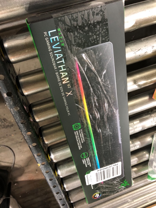 Photo 4 of Razer Leviathan V2 X: PC Soundbar with Full-Range Drivers - Compact Design - Chroma RGB - USB Type C Power and Audio Delivery - Bluetooth 5.0 - for PC,-Laptop, Smartphones, Tablets & Nintendo Switch
