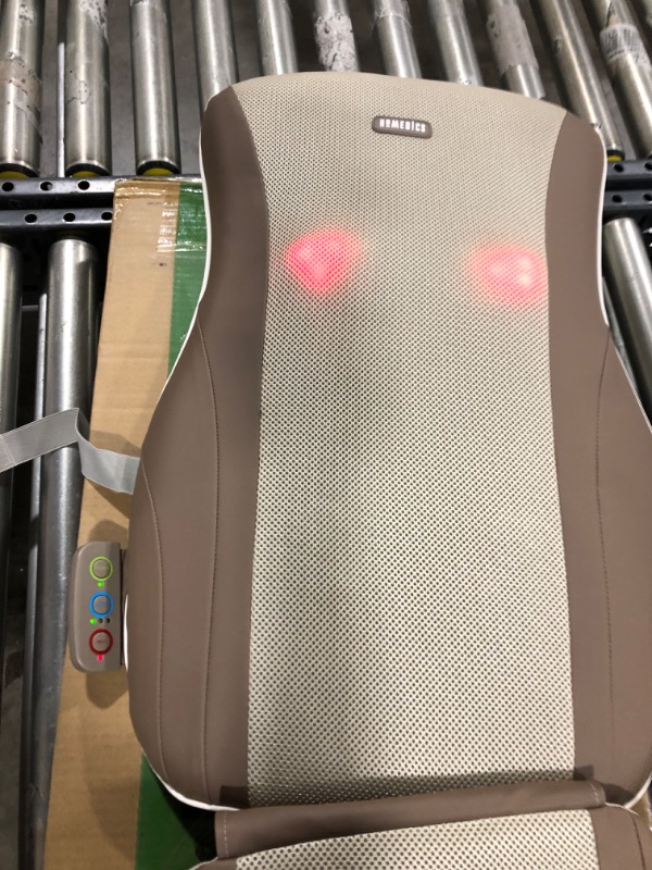 Photo 1 of Snailax Shiatsu Back Massager with Heat - Gel Massage Nodes, Deep Kneading Massage Chair Pad Seat Massager Massage Cushion for Home Office Chair use

