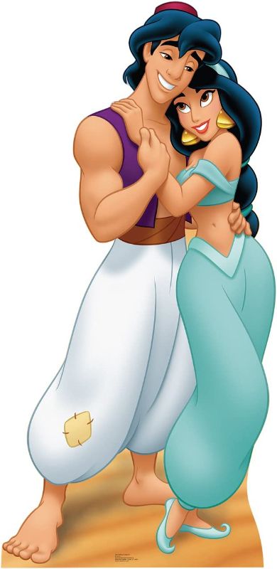 Photo 1 of Advanced Graphics Aladdin & Jasmine Life Size Cardboard Cutout Standup - Disney's Aladdin
