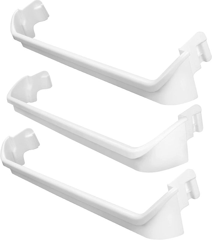 Photo 1 of 240534701 & 240534901 Refrigerator shelf retainer bar parts Compatible with frigidaire or kenmore Door Shelf Rack Bar Rail, ?2 X 240534901 & 1 X 240534701) Replaces AP3214631 PS734936 948952 AP3214630 PS734935 948954 AH734935 EA734935
