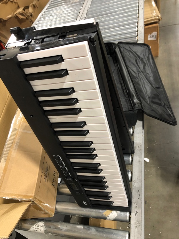 Photo 2 of Eastar EP-10 Beginner Foldable Digital Piano 88 Key Full Size Semi Weighted Keyboard, Bluetooth Portable Electric Piano with Piano Bag