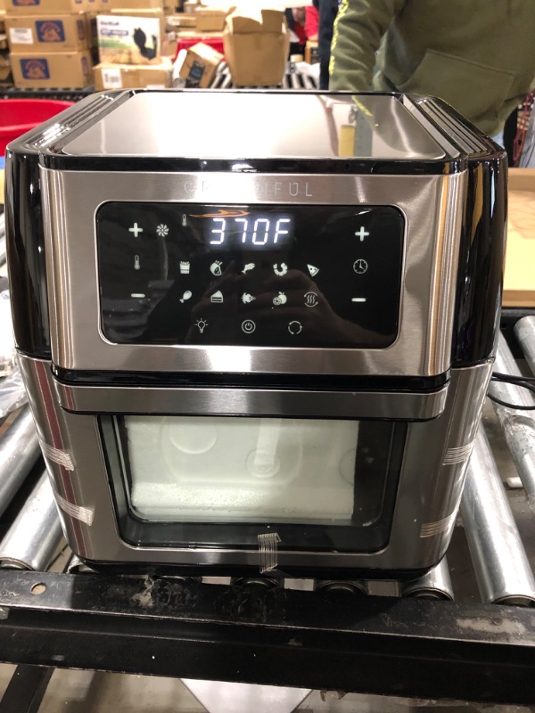 Photo 2 of CROWNFUL Smart Air Fryer, 10.6 Quart Large WiFi Convection Toaster Oven Combo with Rotisserie & Dehydrator, Works with Alexa & Google Assistant, Acces
