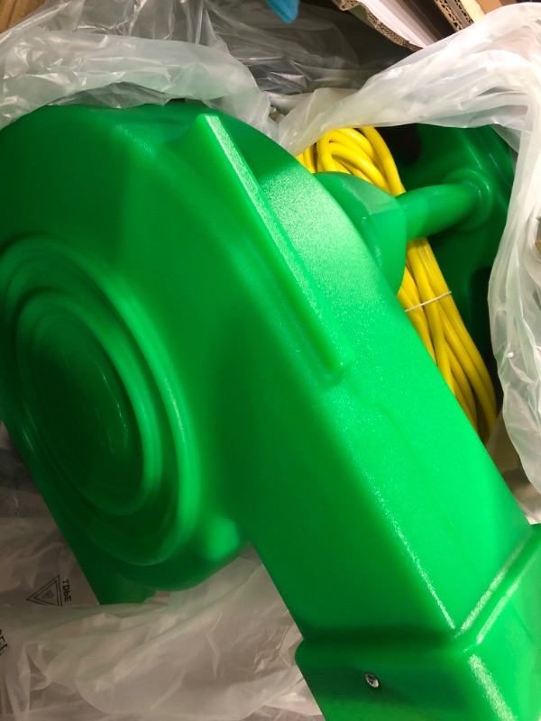 Photo 3 of B-AIR Kodiak 1.5 HP ETL Bounce House Blower, Green