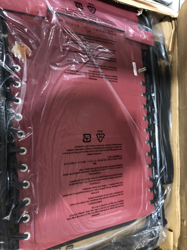 Photo 1 of Amazon Basics Outdoor Textilene Adjustable Zero Gravity Folding Reclining Lounge Chair with Pillow, Burgundy Burgundy Chair