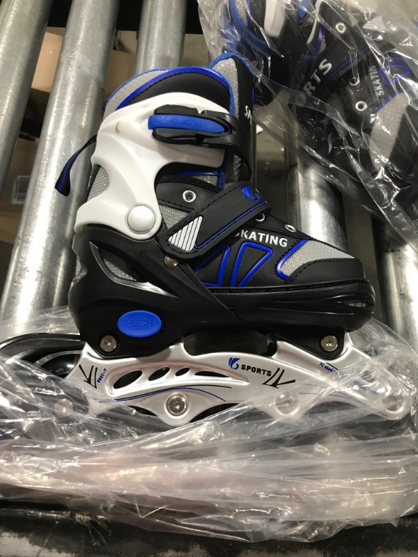 Photo 1 of 2PM SPORTS Vinal Girls Adjustable Flashing Inline Skates, All Wheels Light Up, Fun Illuminating Skates for Kids SIZE - 31/34