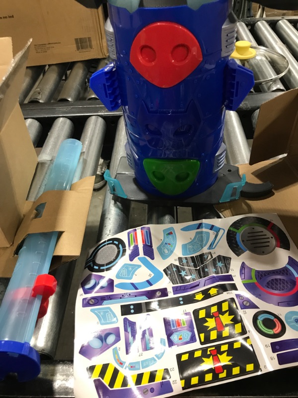 Photo 4 of PJ Masks Deluxe Battle HQ Preschool Toy, Headquarters Playset with 2 Action Figures, Cat-Car Vehicle, and More for Kids Ages 3 and Up