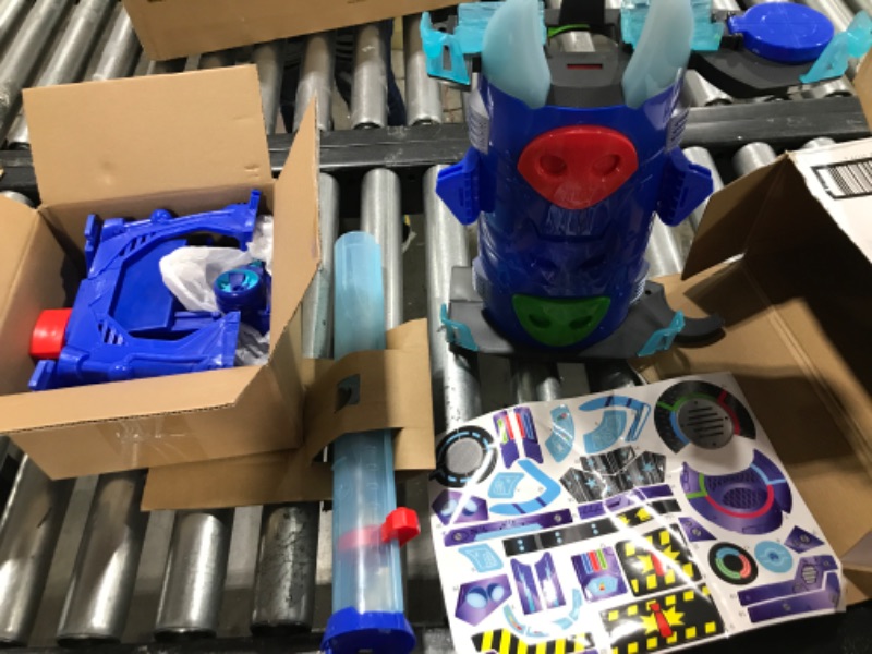 Photo 2 of PJ Masks Deluxe Battle HQ Preschool Toy, Headquarters Playset with 2 Action Figures, Cat-Car Vehicle, and More for Kids Ages 3 and Up