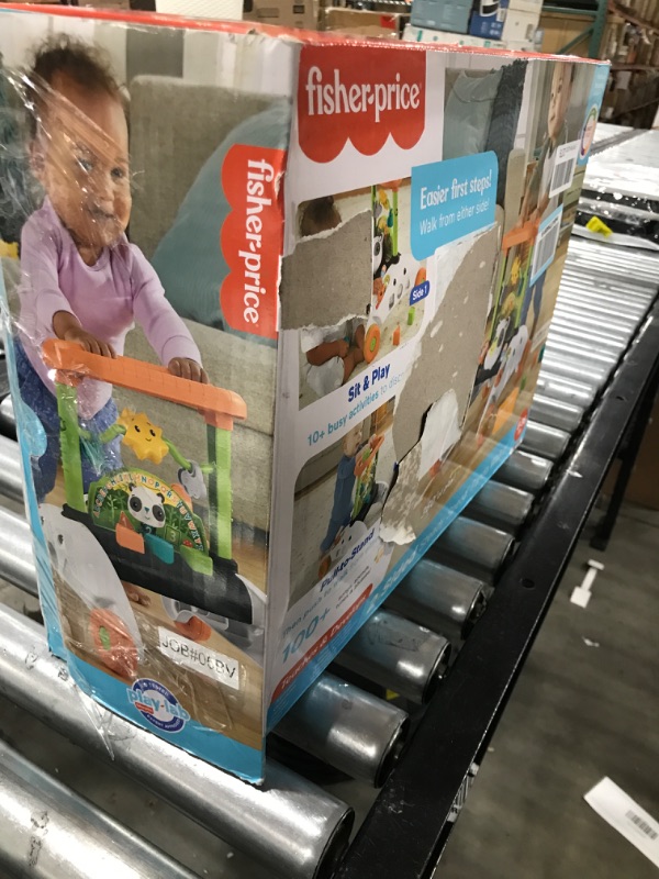 Photo 1 of Fisher-Price 2-Sided Steady Speed Panda Walker, interactive baby walking toy with activities and learning songs [Amazon Exclusive]