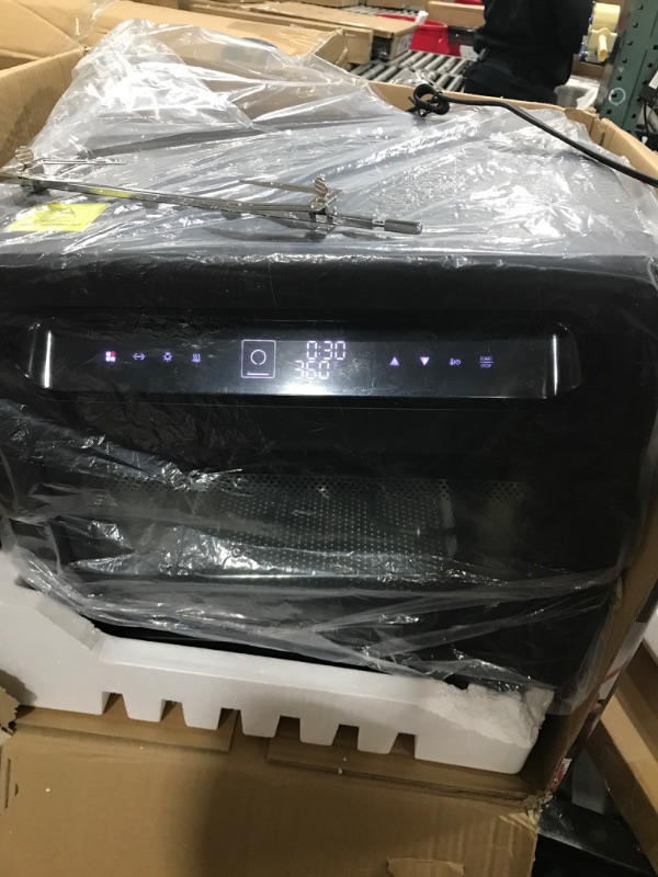 Photo 1 of **PARTS ONLY**Geek Chef 26QT Air Fryer Steam Oven, Extra Large Capacity, Fit 12" Pizza, 6 Slices Toast, Rotisserie and Dehydrator, Pizza, Steam, Double-layer Glass Door, 6 Accessories Include
