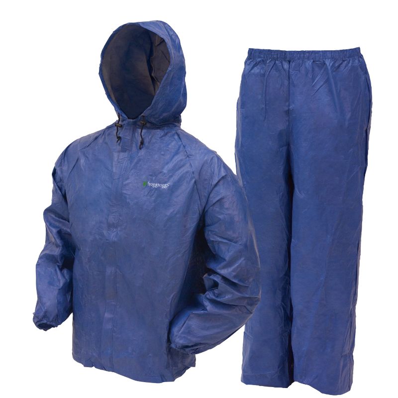 Photo 1 of Frogg Toggs Ultra-Lite2 Waterproof Breathable Rain Suit Men S Blue Size Medium
