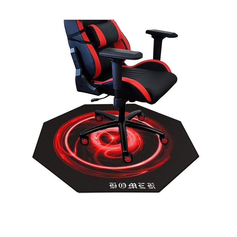 Photo 1 of HOMEK Gaming Chair Floor Mat, 47” x 47” Computer Chair Mat for Hardwood Floor, Anti-Slip Gaming Floor Mat Protector for Wood Floor, Noise Cancelling Desk Chair Mat for Office, Home, Gaming Space 