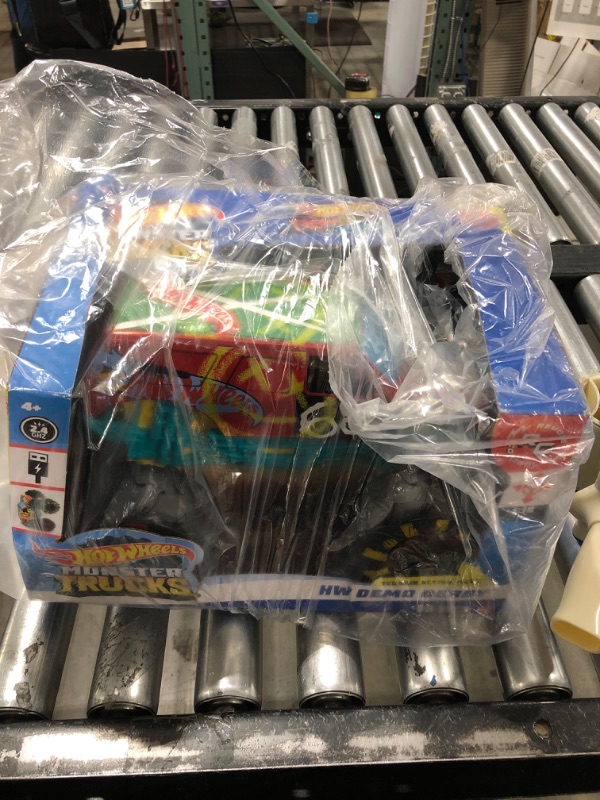 Photo 1 of ?Hot Wheels RC Monster Trucks 1:15 Scale HW Demo Derby, 1 Remote-Control Toy Truck with Terrain Action Tires, Toy for Kids 4 Years Old & Older HW DEMO DERBY RC