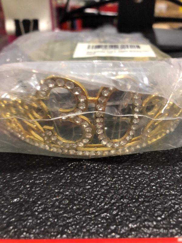 Photo 1 of 30th Brithday Gold Tiara and Sash, Glitter Satin "Dirty Thirty" Sash and Rhinestone Crystal Birthday Crown for Happy 30th Birthday Party Supplies Favors Decorations Birthday Cake Topper Birthday Gifts