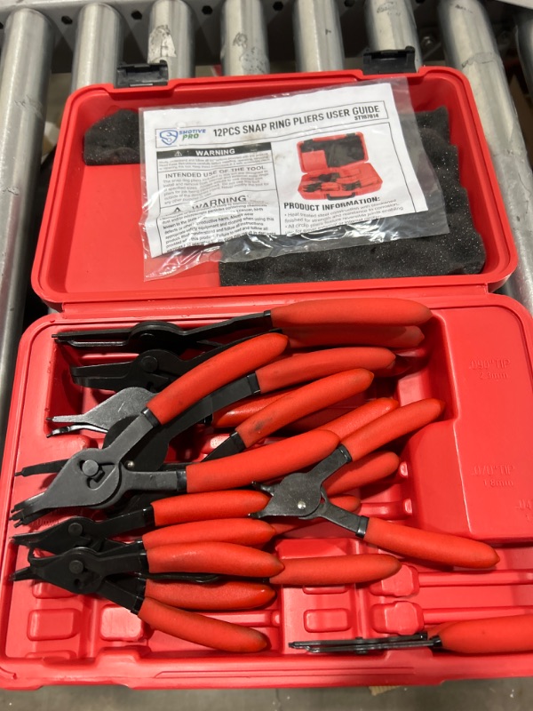 Photo 2 of 12 pcs snap ring pliers set