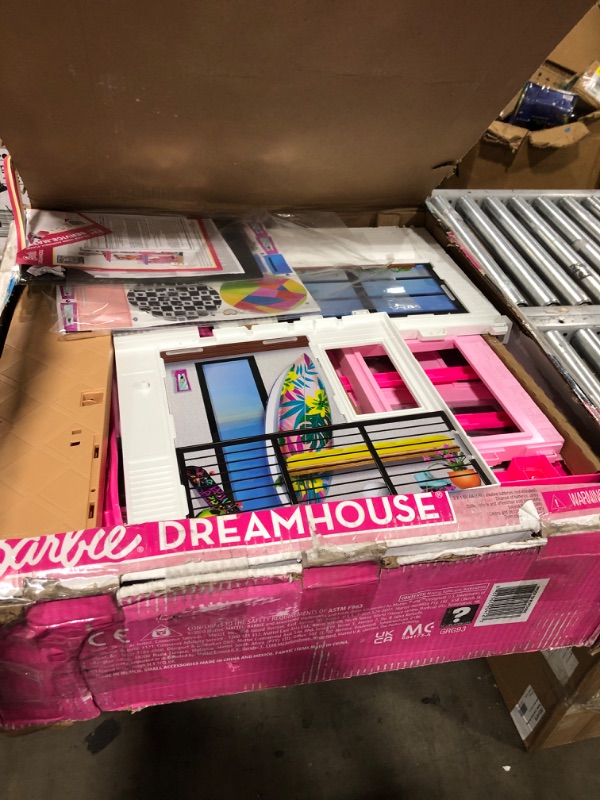 Photo 3 of Barbie Dreamhouse Doll House Playset Barbie House with 75+ Accesssories Wheelchair Accessible Elevator Pool, Slide and Furniture