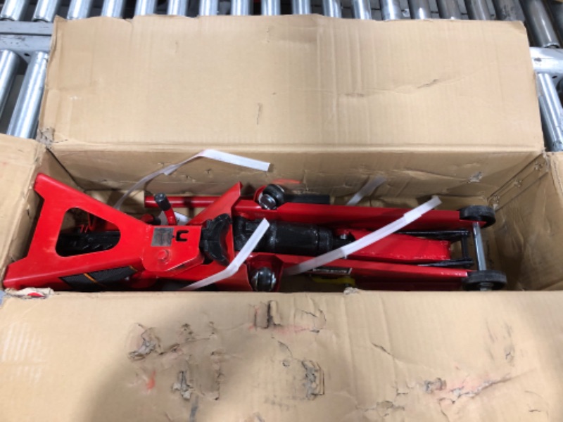 Photo 2 of BIG RED Torin Hydraulic Trolley Floor Jack Combo with 2 Jack Stands, 2 Ton Capacity (T82001)