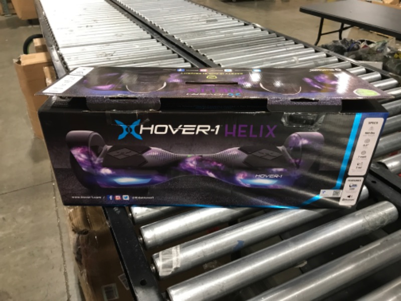 Photo 5 of Hover-1 Helix Electric Hoverboard | 7MPH Top Speed, 4 Mile Range, 6HR Full-Charge, Built-in Bluetooth Speaker, Rider Modes: Beginner to Expert Hoverboard Galaxy