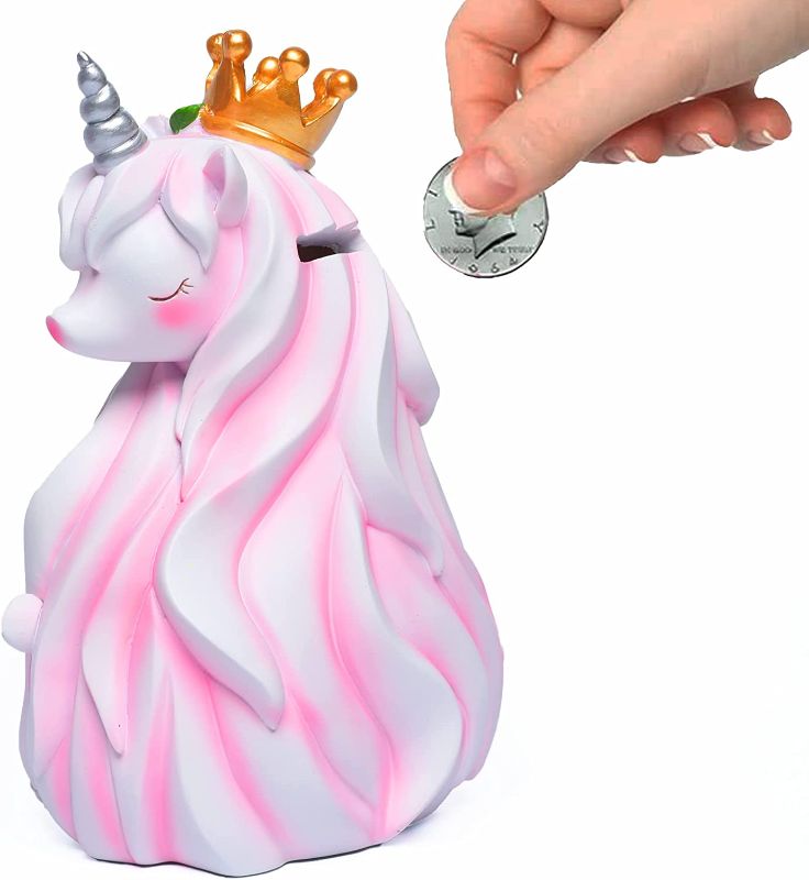 Photo 1 of AMOIENSIS Unicorn Piggy Bank for Girls - Cute Pink Unicorn for Girls - Unicorn Bedroom Decor Gifts for Girls
