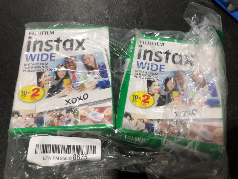 Photo 2 of Fujifilm instax Wide Instant Film, 20 Exposures, White, New Packaging Standard 20 Film Pack