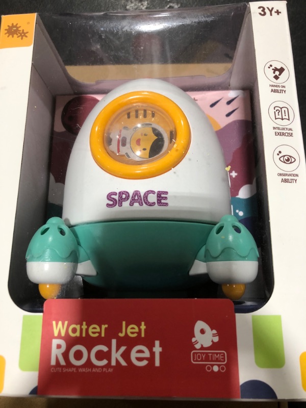 Photo 1 of Baby Bath Toy, Space Rocket Shape Bathtub Toy for Kids Toddlers Infants, Water Shower Bath Spray Baby Bathtub Bath Toy 