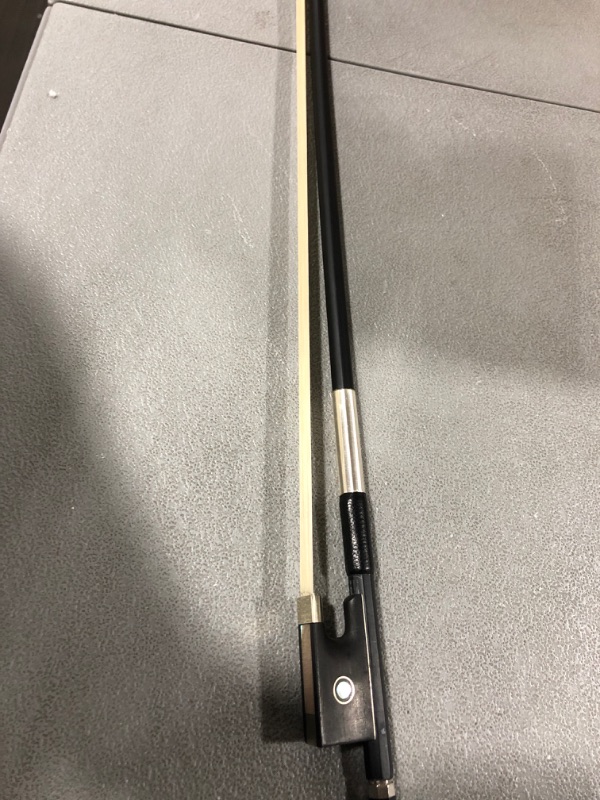Photo 1 of 1/2 Half Size Violin Bow, Stunning Fiddle Bow Carbon Fiber BLACK 