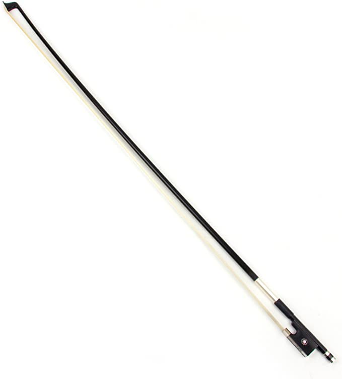 Photo 1 of 1/2 Half Size Violin Bow, Stunning Fiddle Bow Carbon Fiber BLACK 