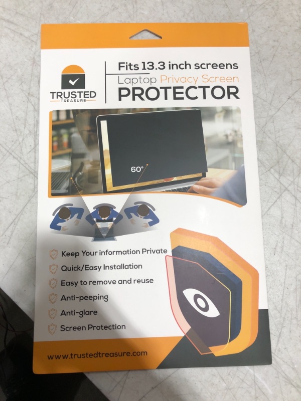 Photo 2 of Laptop Privacy Screen 13.3 inch - Our Privacy Screen Laptop Fits 13.3 inch Screens 16:9 Ratio - Protect Your Private Information While at Work or in Public  - Anti Glare Screen Protector