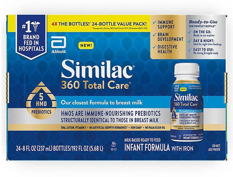 Photo 1 of 24 COUNT Similac 360 Total Care Advance Infant Formula, Ready to Feed (8 fl. oz., 24 ct.) *EXPIRES NOV 2023* 
