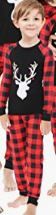 Photo 1 of Christmas Pajamas Plaid Deer Cotton Pjs Elk Clothes Sleepwear KIDS SIZE 3T 