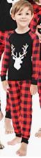 Photo 1 of Christmas Pajamas Plaid Deer Cotton Pjs Elk Clothes Sleepwear KIDS SIZE 5T 