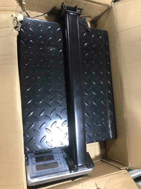 Photo 2 of Houseables Industrial Platform Scale 600 LB x .05, 19.5" x 15.75", Digital, Bench, Large for Luggage, Shipping, Package Computing, Postal