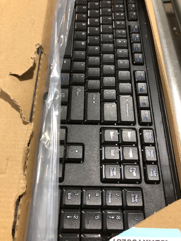 Photo 2 of Amazon Basics Wireless Computer Keyboard and Mouse Combo - Quiet and Compact - US Layout (QWERTY)
