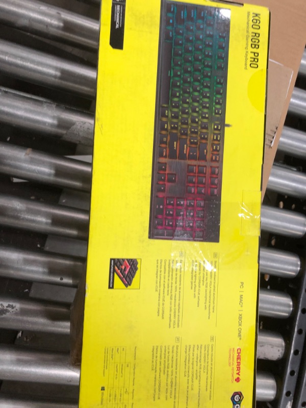 Photo 3 of Corsair K60 RGB Pro Mechanical Gaming Keyboard - CHERRY Mechanical Keyswitches - Durable AluminumFrame - Customizable Per-Key RGB Backlighting, Black CHERRY VIOLA K60 RGB Pro