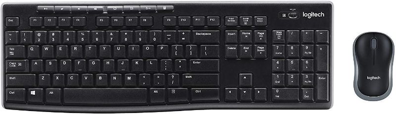 Photo 1 of Logitech K270 Wireless Keyboard and M185 Wireless Mouse Combo — Keyboard and Mouse Included, Long Battery Life (Black with Mouse) https://a.co/d/1SHexPA