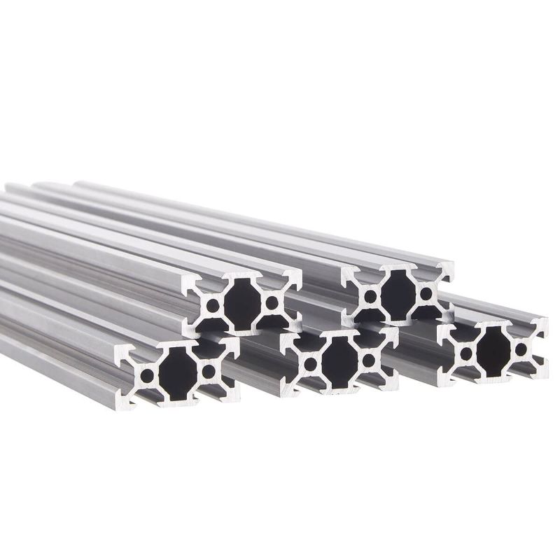 Photo 1 of 5pcs 78.7'' V Slot 2040 Aluminum Extrusion, European Standard Anodized Linear Rail for 3D Printer Parts and CNC DIY 2000mm(Silver)